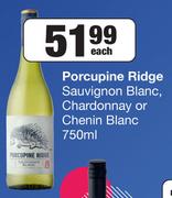 Porcupine Ridge Sauvignon Blanc, Chardonnay Or Chenin Blanc-750ml Each
