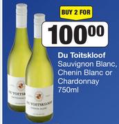 Du Toitskloof Sauvignon Blanc, Chenin Blanc Or Chardonnay-For 2 x 750ml