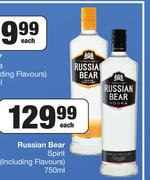 Russian Bear Spirit (Including Flavours)-750ml Each