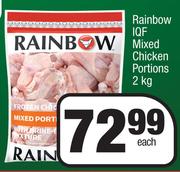 Rainbow IQF Mixed Chicken Portions-2kg Each