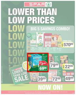 SPAR COUNTRY EASTERN CAPE : Lower Than Low Prices (25 January - 6 February 2022) | Valid In Amahlathi, Bedford, Buffalo Flats, Cala, Centane, Hankey, Komga, Nemato, Patensie, Peddie, Zastron, page 1