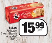 Bakers Red Lable Cream Biscuits (Assorted)-200g Each