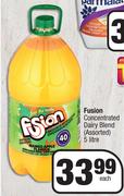 Fusion Concentrated Dairy Blend (Assorted)-5 Litre Each
