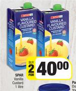 Spar Vanilla Custard-For 2 x 1 Litre
