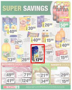 SPAR COUNTRY EASTERN CAPE : Lower Than Low Prices (25 January - 6 February 2022) | Valid In Amahlathi, Bedford, Buffalo Flats, Cala, Centane, Hankey, Komga, Nemato, Patensie, Peddie, Zastron, page 2