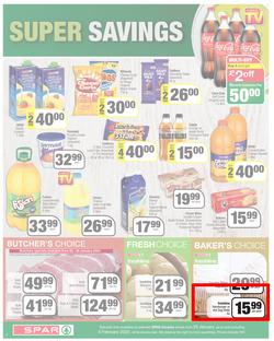 SPAR COUNTRY EASTERN CAPE : Lower Than Low Prices (25 January - 6 February 2022) | Valid In Amahlathi, Bedford, Buffalo Flats, Cala, Centane, Hankey, Komga, Nemato, Patensie, Peddie, Zastron, page 2