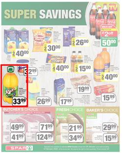 SPAR COUNTRY EASTERN CAPE : Lower Than Low Prices (25 January - 6 February 2022) | Valid In Amahlathi, Bedford, Buffalo Flats, Cala, Centane, Hankey, Komga, Nemato, Patensie, Peddie, Zastron, page 2