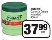 Ingram's Camphor Cream (Assorted)-450ml Each