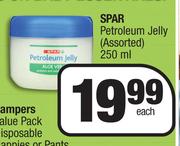 Spar Petroleum Jelly (Assorted)-250ml Each