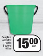 Cenplast Assorted Plastic Buckets-9 Litre Each