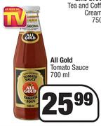 All Gold Tomato Sauce-700ml