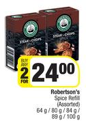 Robertson's Spice Refill (Assorted)-For Any 2 x 64g/ 80g/ 84g/ 89g/ 100g 