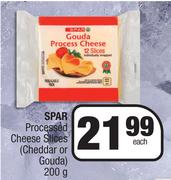 Spar Processed Cheese Slices (Cheddar Or Gouda)-200g Each