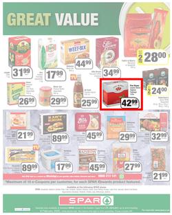 SPAR COUNTRY EASTERN CAPE : Lower Than Low Prices (25 January - 6 February 2022) | Valid In Amahlathi, Bedford, Buffalo Flats, Cala, Centane, Hankey, Komga, Nemato, Patensie, Peddie, Zastron, page 4