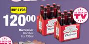 Budweiser Handies-For 2 x 6 x 330ml