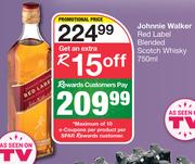 Johnnie Walker Red Label Blended Scotch Whisky-750ml
