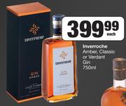 Inverroche Amber, Classic Or Verdant Gin-750ml Each