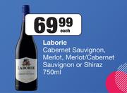 Laborie Cabernet Sauvignon, Merlot, Merlot/Cabernet Sauvignon Or Shiraz-750ml Each