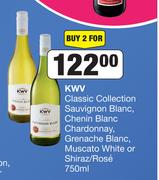 KWV Classic Collection Sauvignon Blanc,Chenin Blanc Chardonnay,Grenache Blanc-For 2 x 750ml