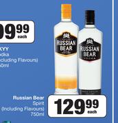 Russian Bear Spirit (Including Flavours)-750ml Each