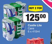 Castle Lite Cans-For 2 x 6 x 410ml
