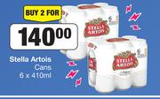 Stella Artois Cans-For 2 x 6 x 410ml