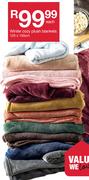 Winter Cozy Plush Blankets 125 x 150cm-Each