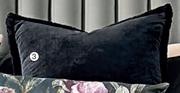 Velvet Fur Trimmed Cushion 60 x 60cm