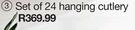 Set Of 24 Hanging Cutlery