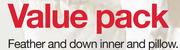 Feather And Down Inner And Pillow Value Pack (Double)