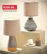 Textured Table Lamps-Each