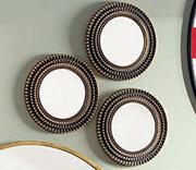 Set Of 3 Scalloped Mirrors-Each