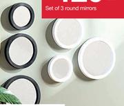 Set Of 3 Round Mirrors-Each