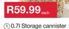 Storage Cannister 0.7L-Each