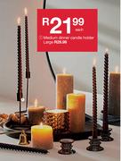Large Dinner Candle Holder-Each