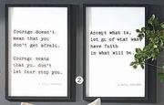 Framed Quotes 40 x 60cm-Each