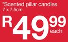 Scented Pillar Candles-7 x 7.5cm Each