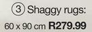 Shaggy Rugs 60 x 90cm