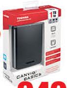 Toshiba 2.5" 1TB Canvio External Hard Drive HDTP310EK3AA