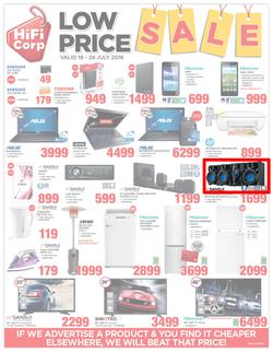 HiFi Corp : Low Price Sale (18 Jul - 24 Jul 2016), page 1