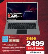 Packard Bell Monte Nero-C Intel Celeron Laptop-On 2GB Data Price Plan