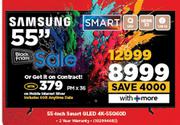 Samsung 55" Smart QLED 4K TV 55Q60D-On Mobile Internet Silver