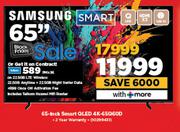 Samsung 65" Smart QLED 4K TV 65Q60D