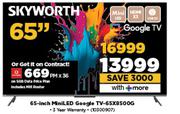 Skyworth 65" Mini LED Google TV 65X8500G