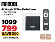 Mecool 4K Google TV Box Media Player