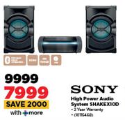 Sony High Power Audio System SHAKEX10D