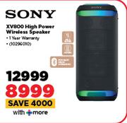 Sony XV800 High Power Wireless Speaker