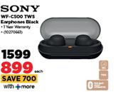 Sony WF-C500 TWS Earphone Black-Each
