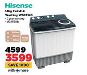 Hisense 14Kg Twin Tub Washing Machine WSCF143