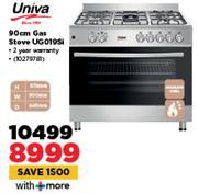 Univa 90cm Gas Stove UG019SI